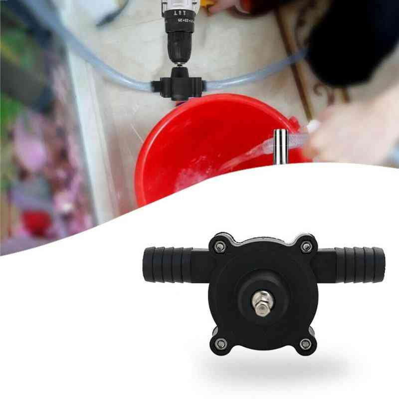 1pc Of Portable Electric Hand Drill- Self Priming Pump With Hose Clamp