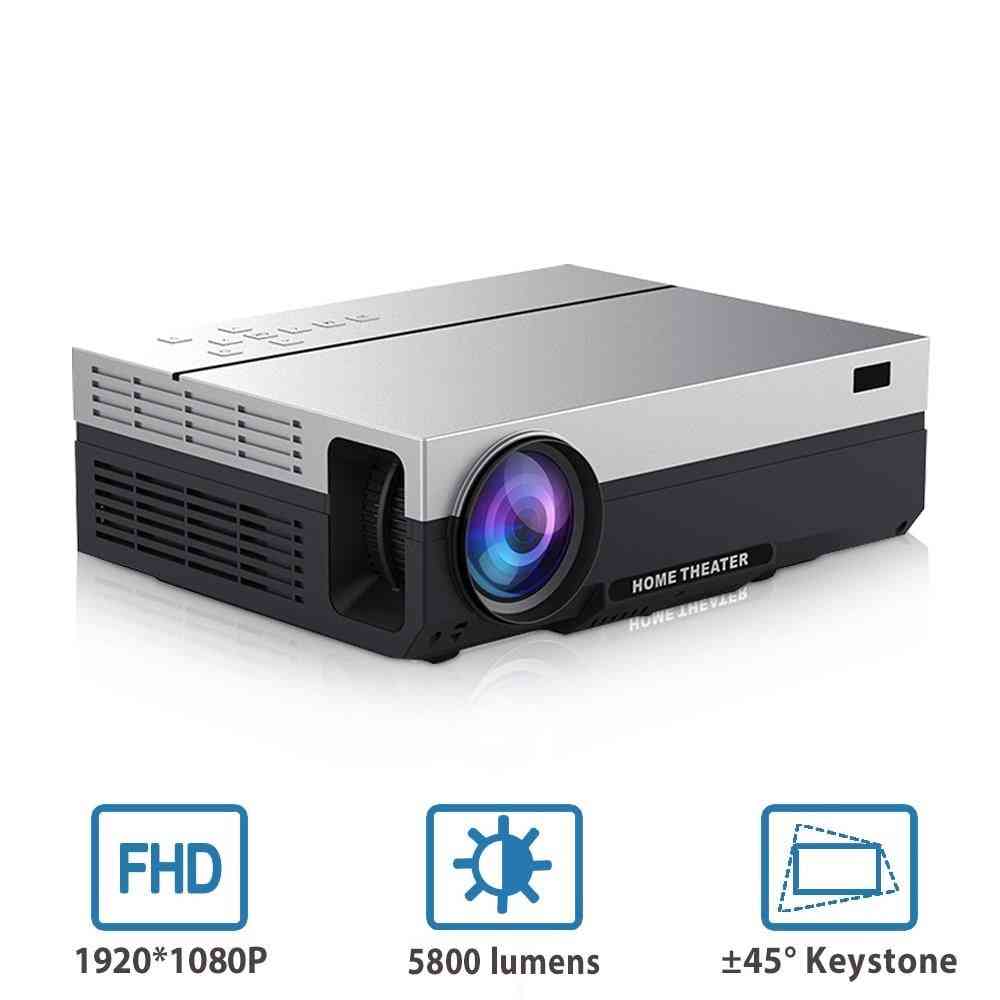 T26l / t26k 1080p führte voll hd projektor video beamer 5800 lumen fhd, 3d heimkino hdmi (android 9.0 wifi ac3 optional)
