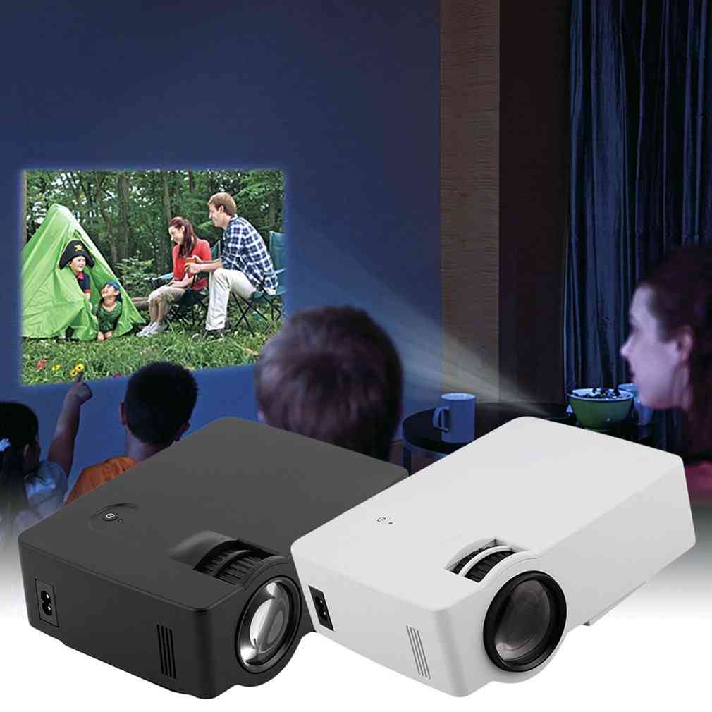E08 lcd + ledd bärbar projektor 1500lm 800x480 pixlar hdmi hemmediaspelare projektionstak UK-kontakt