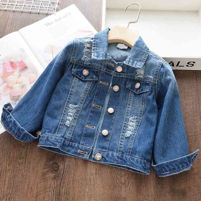 Denim Coats, Spring Jackets Clothes, Cartoon Printed For Kids