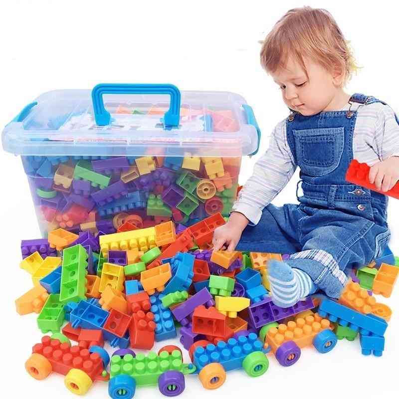 Inserting And Assembling Large Particle Building Blocks -educational Toys