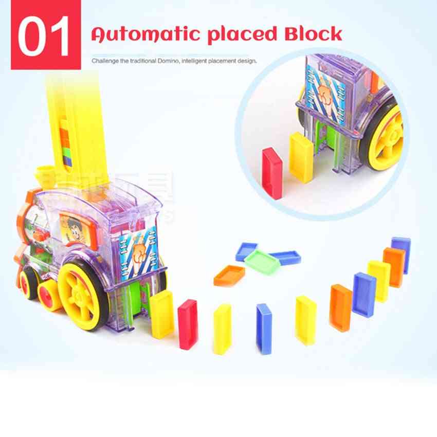 Motorized Domino Train Car Kit Set Toy