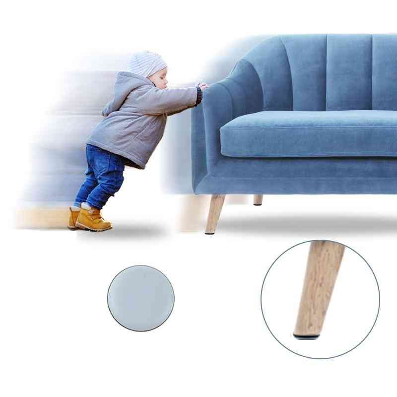 Protecteur de sol magique pour meubles à gratter coussin de chaise rondes faciles à glisser patins de table en caoutchouc