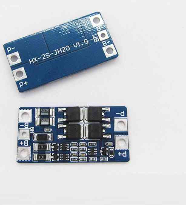 2s 10a 18650 Battery Protection Board Protective Plate (46.7 * 23 * 3.15mm)