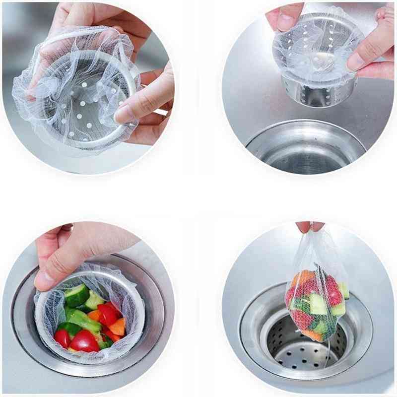 Anti-clogging Sink Filter, Mesh Pots Sewer, Dishes Vegetables Washing Garbage Bag