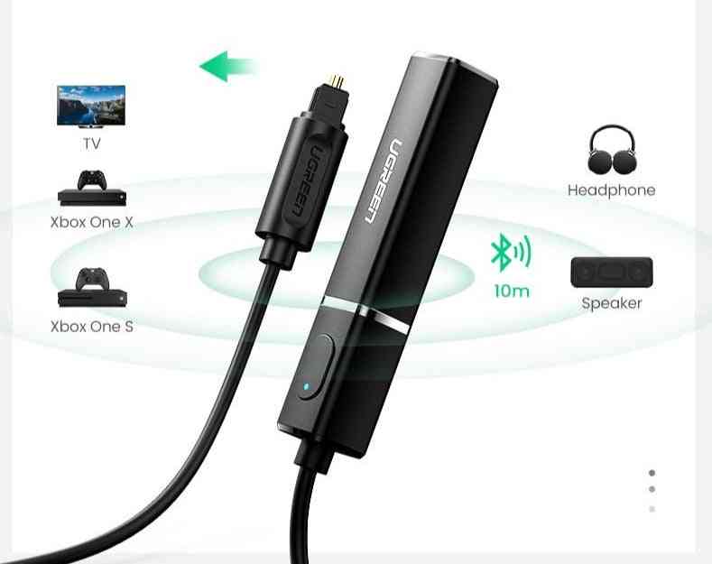 Bluetooth 5.0 bezdrôtový vysielač digitálny optický / spdif adaptér