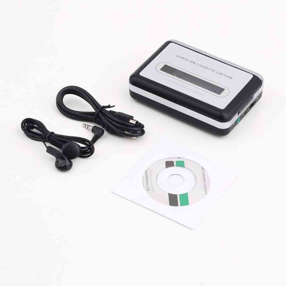 Cassette Record Player Portable, Usb Capture Recorder Converter, Digital Audio