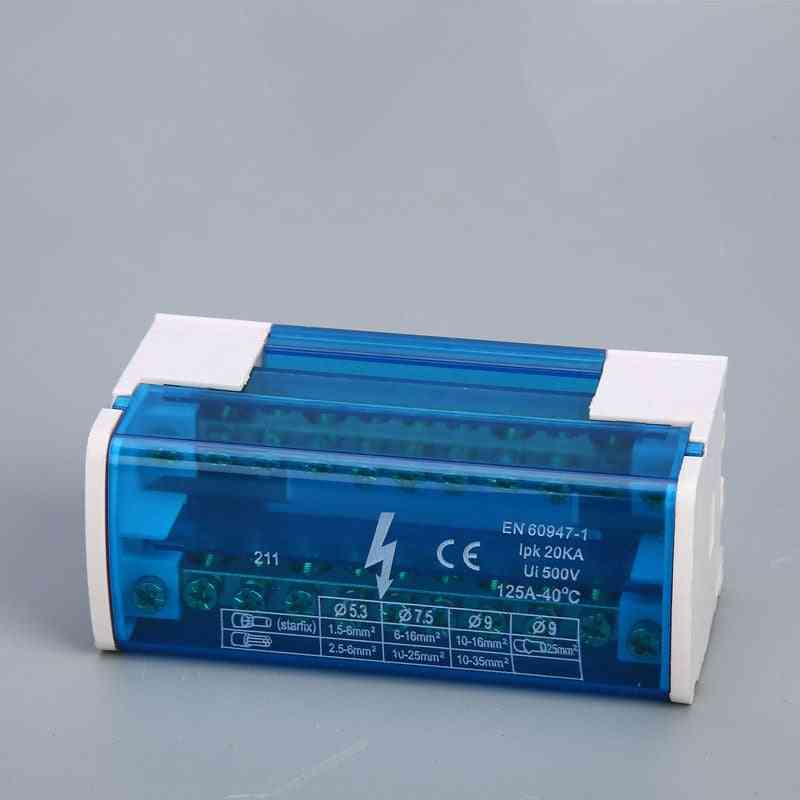 DIN-skinne terminalblok distribution boks, plast vandtæt samledåse