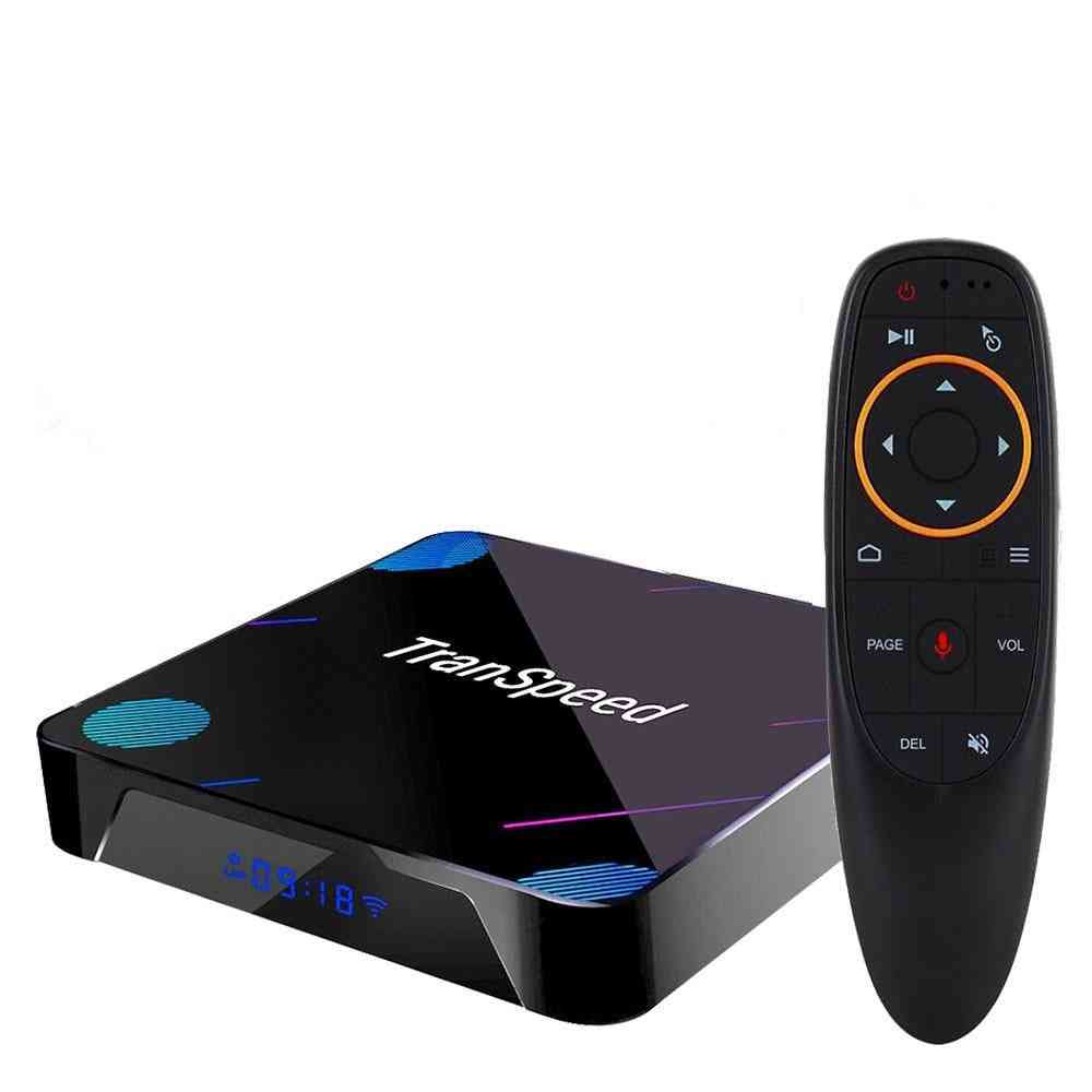 Android 10 Tv Box, Amlogic Bluetooth, Wifi Ethernet Voice Assistant