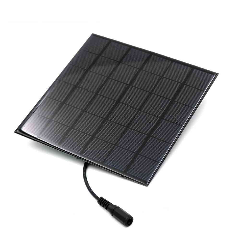 Pannello solare dc 5.5 * 2.1, caricabatteria in uscita -motore di carica del regolatore di tensione - 2w 6v