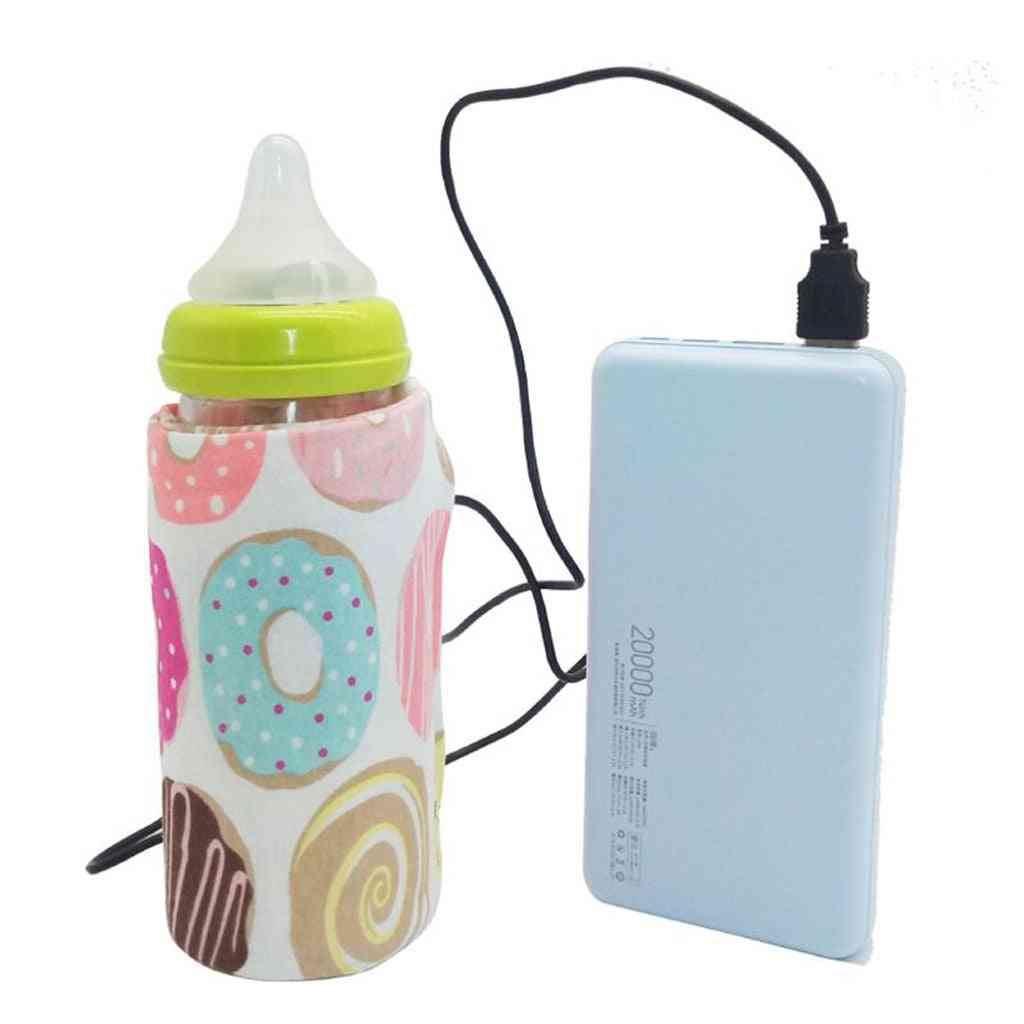 Ammeflaske til baby, kørepose til varmelegeme - a