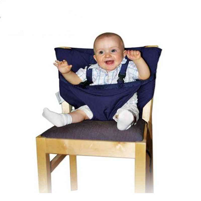 Capa de cadeira de jantar bebê com banquinho de cintura - vermelho