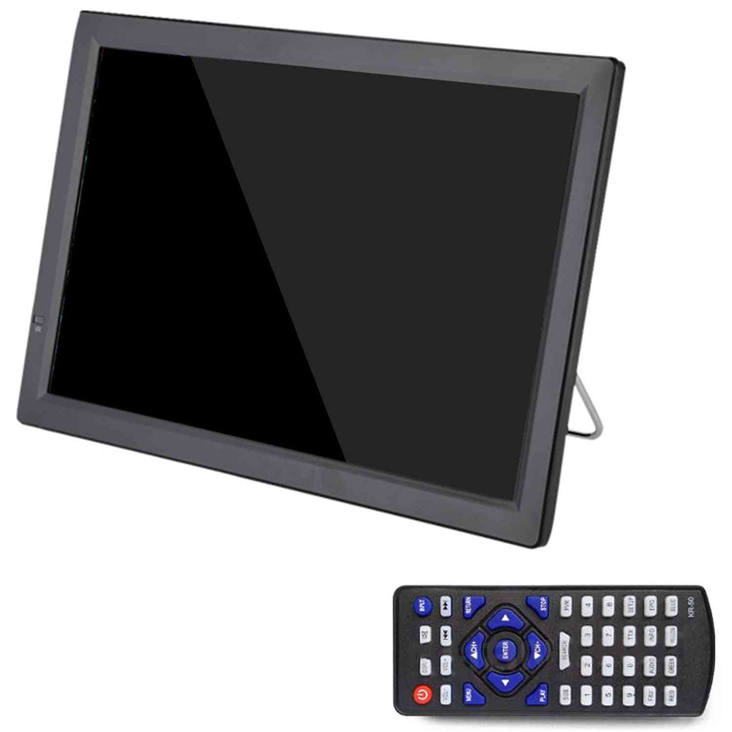 Abkt-d14 14 инчов hd портативен dvb-t2 atsc цифров аналогов телевизор, мини малък автомобилен телевизор поддръжка mp4 ac3 hdmi монитор за ps4 (eu