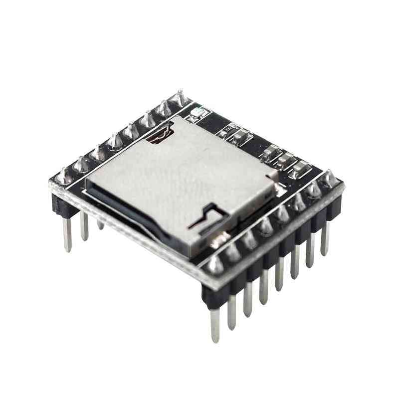 Mini Mp3 Player Module Voice Decode Board, U-disk Io/serial Port With Tf Card
