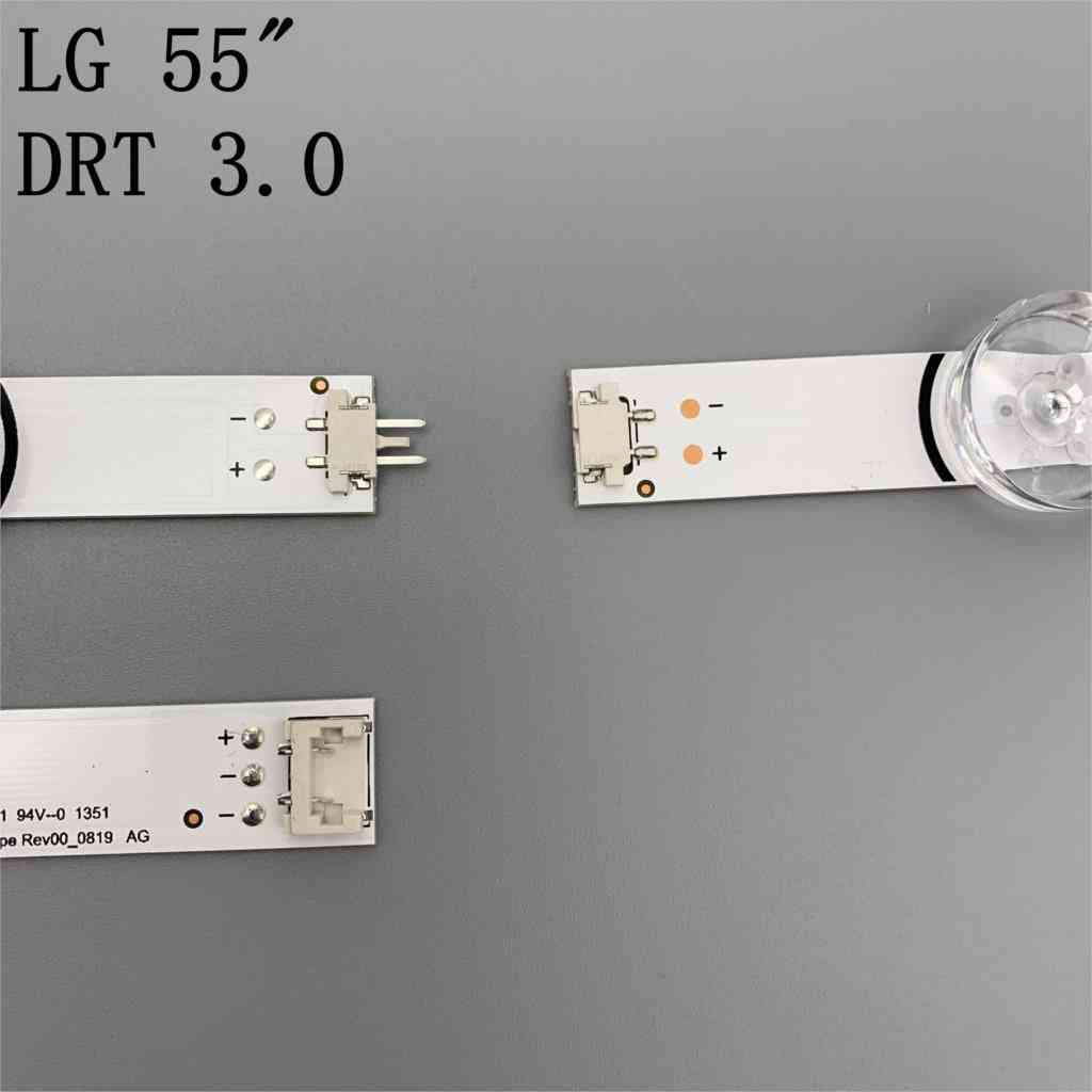 Fuld baggrundsbelysning array led strip bar LG 55lf652v / 55lb630v / 55lb650v / lc550duh, fg 55lf5610 / 55lf580v / 55lf5800 / 55lb630v / 55lb6300 -