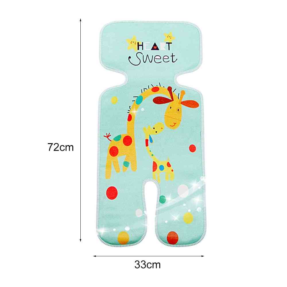 Waterproof Cartoon Print Baby Stroller Mat/cushion