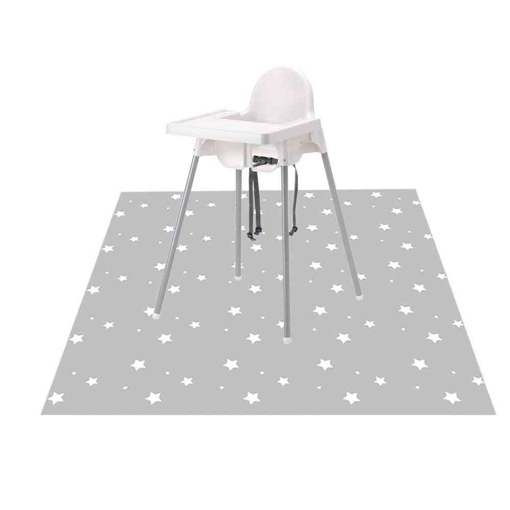 Washable And Leak Proof Splat Floor Mat For Highchair/art Craft