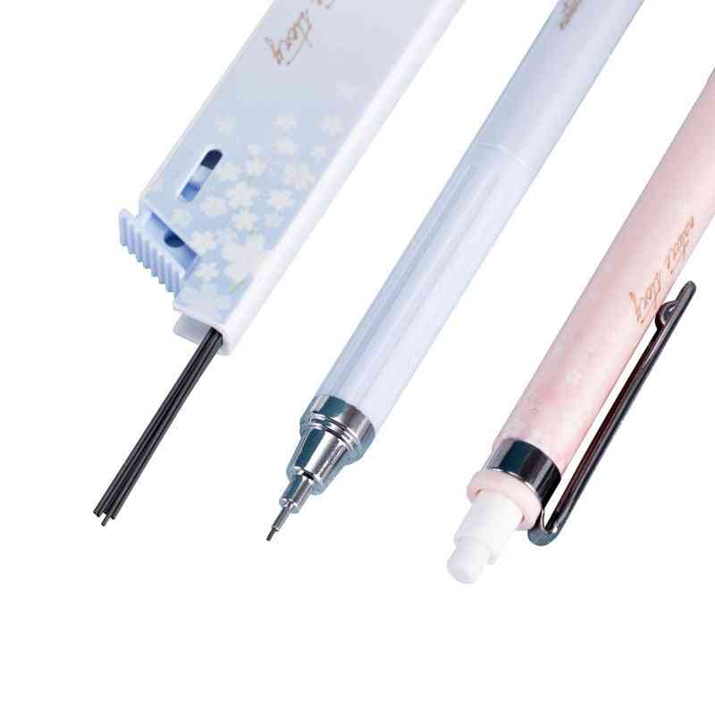 0.5mm Lovely Fresh Cherry Printed- Mechanical Pencil Set For Students