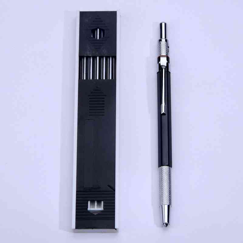 2.0 Mm, 2b Lead Holder And Metal Pencil For Drafting/drawing