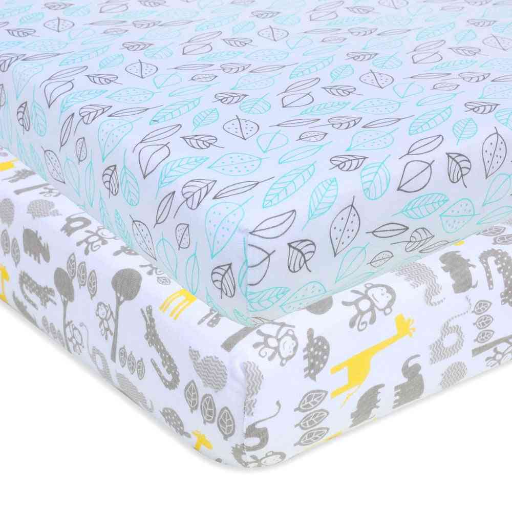 Cotton Mattress Sheets For Universal Baby Crib