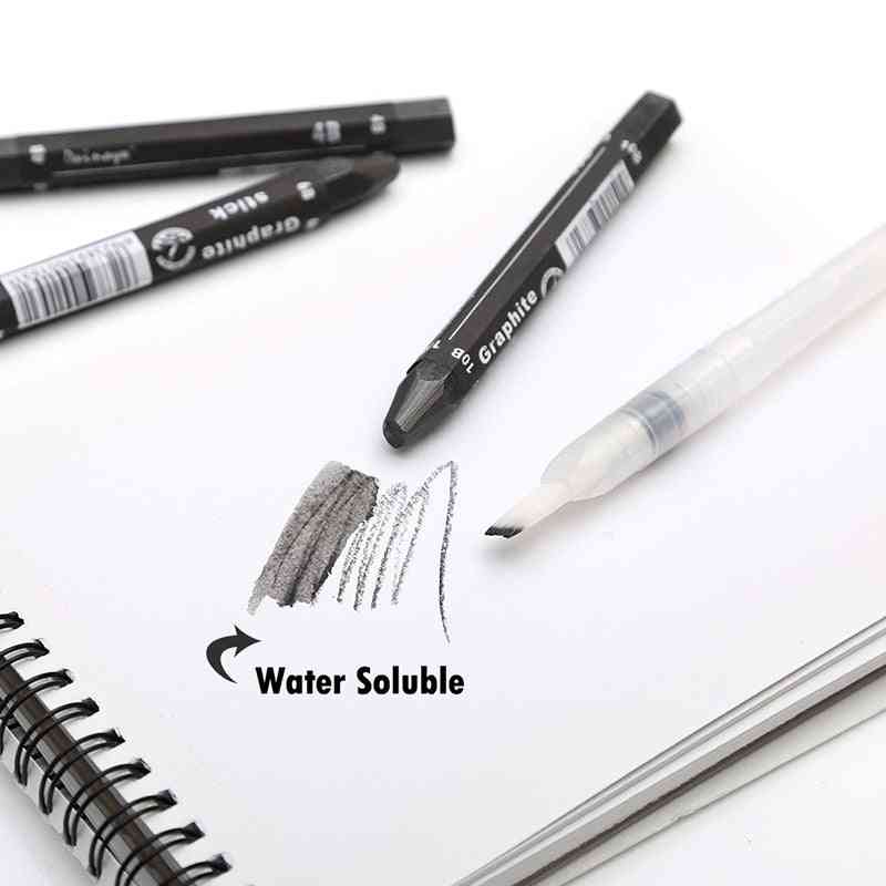 Set de bețișoare de grafit, desen de artă solubil în apă, furnituri, creioane de schiță și umbrire