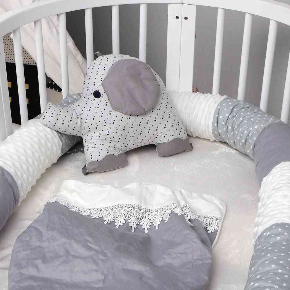 Nárazník do postýlky pro novorozence - dlouhý polštář pro batolecí spací polštář