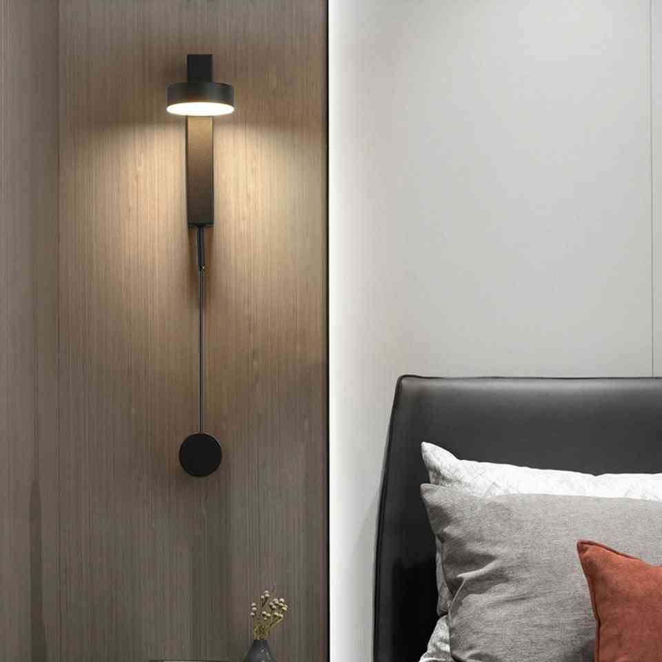 Led indoor wandlampen rotatie dimmen schakelaar led wandlamp moderne stai muur deco wandkandelaar woonkamer