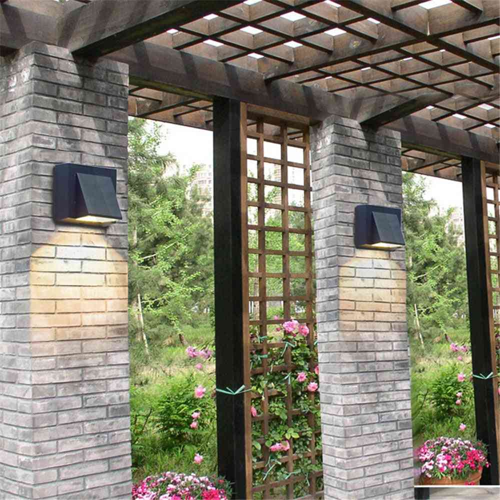 Nowoczesna prosta kreatywna zewnętrzna wodoodporna lampa ścienna, ledowa brama na dziedziniec taras balkonowa ściana ogrodowa - 5W biała pojedyncza głowica / ciepła biel (2700-3500 k)