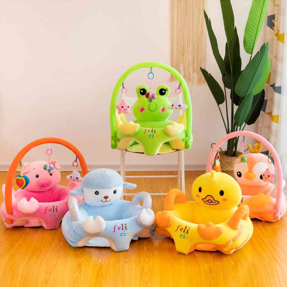 Baby Plush Chair,  Cartoon Learning Sit, With Rod