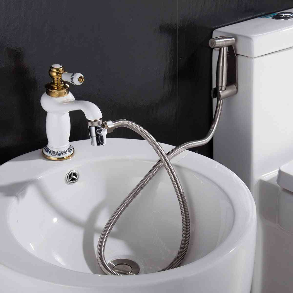 Alamă chiuvetă robinet deviator pentru a scufunda furtun pulverizator, separator robinet pentru bucătărie, chiuvetă robinet piesă de schimb