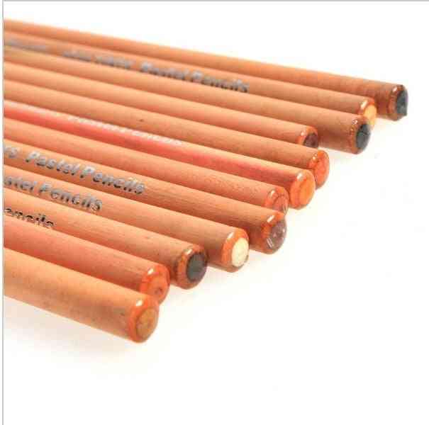 дървена кожа, тонове пастелен цвят молив за рисуване - професионален молив за кожа