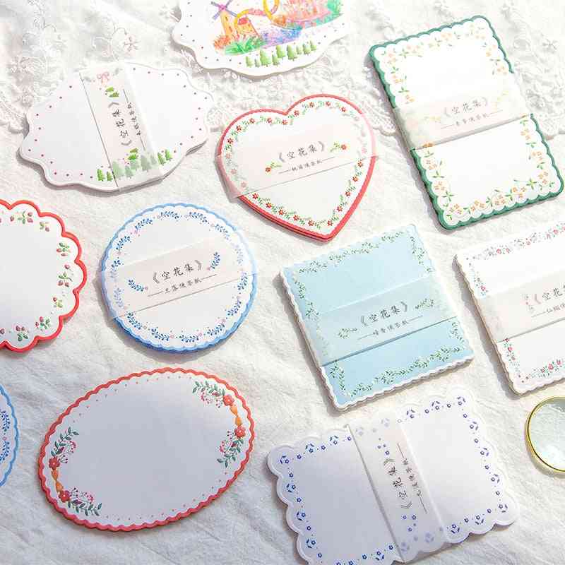 Flower Lace Series Message Notepad