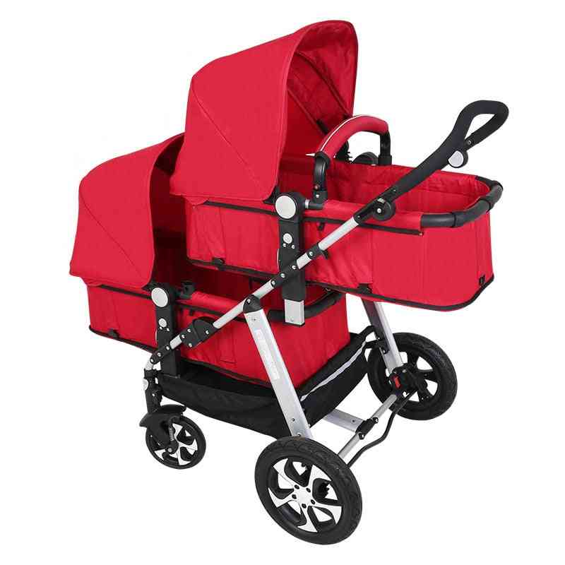Baby Light And Shock Proof Folding Double Stroller