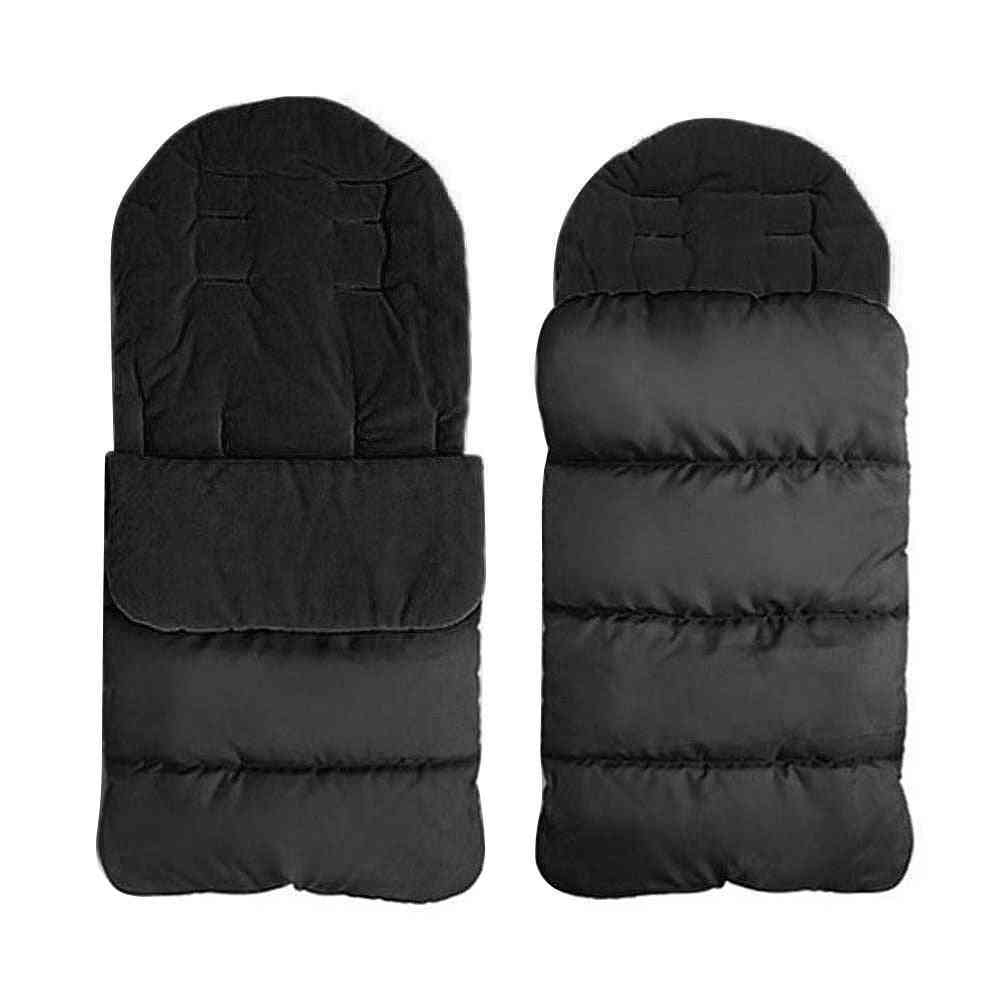 Tablier d'orteils confortable de chancelière universelle pour bébé en bas âge d'hiver, doublure buggy landau poussette sacs de couchage pad