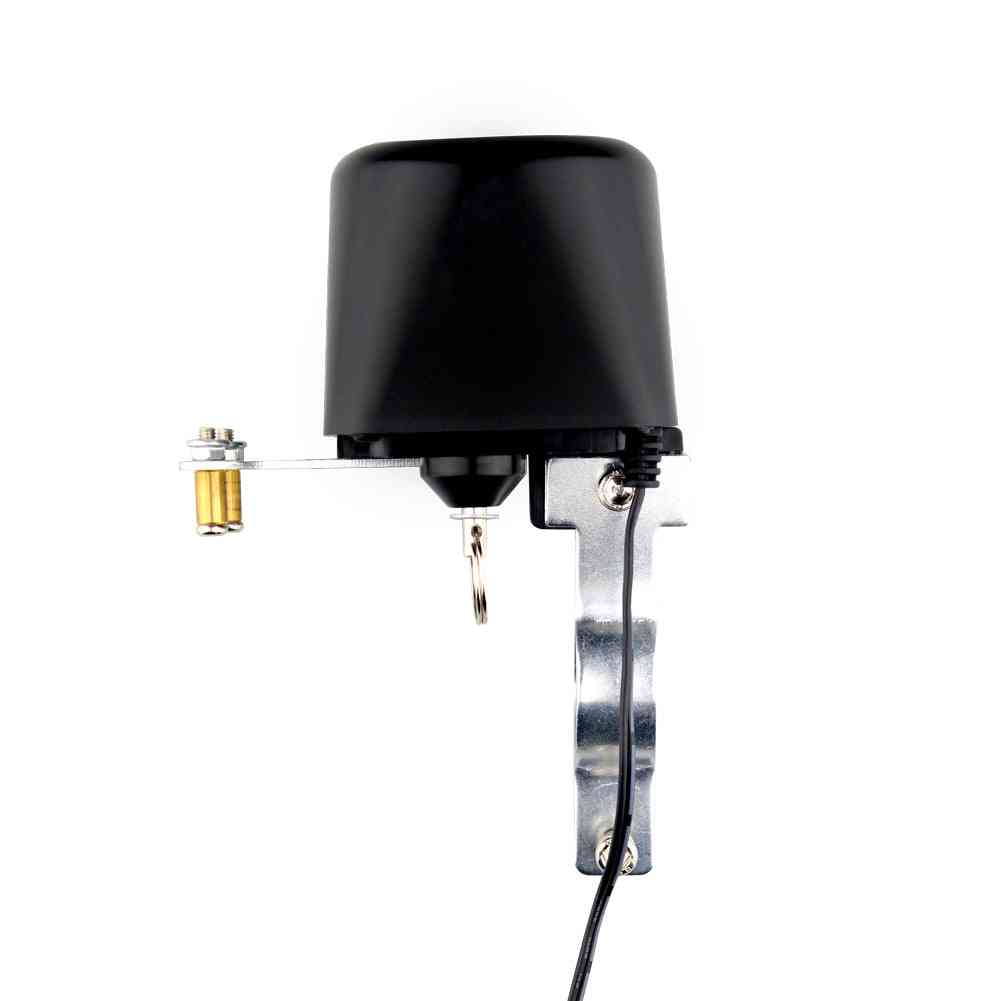 Commande de valve de système domotique de valve intelligente de wifi, pour le gaz ou l'eau avec commande vocale (gris clair)