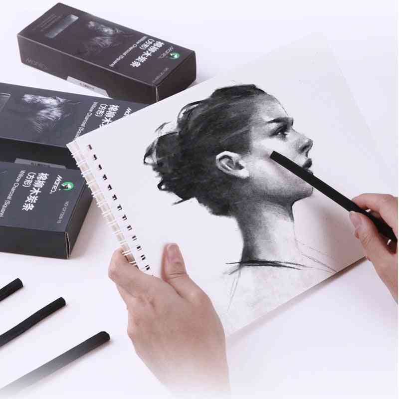 Soft Charcoal Sketch Carbon Pen Strip Rod Painting For Art Supplies