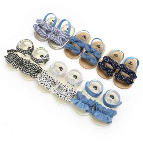 Soft Sole Crib Sandals Shoes For Kids