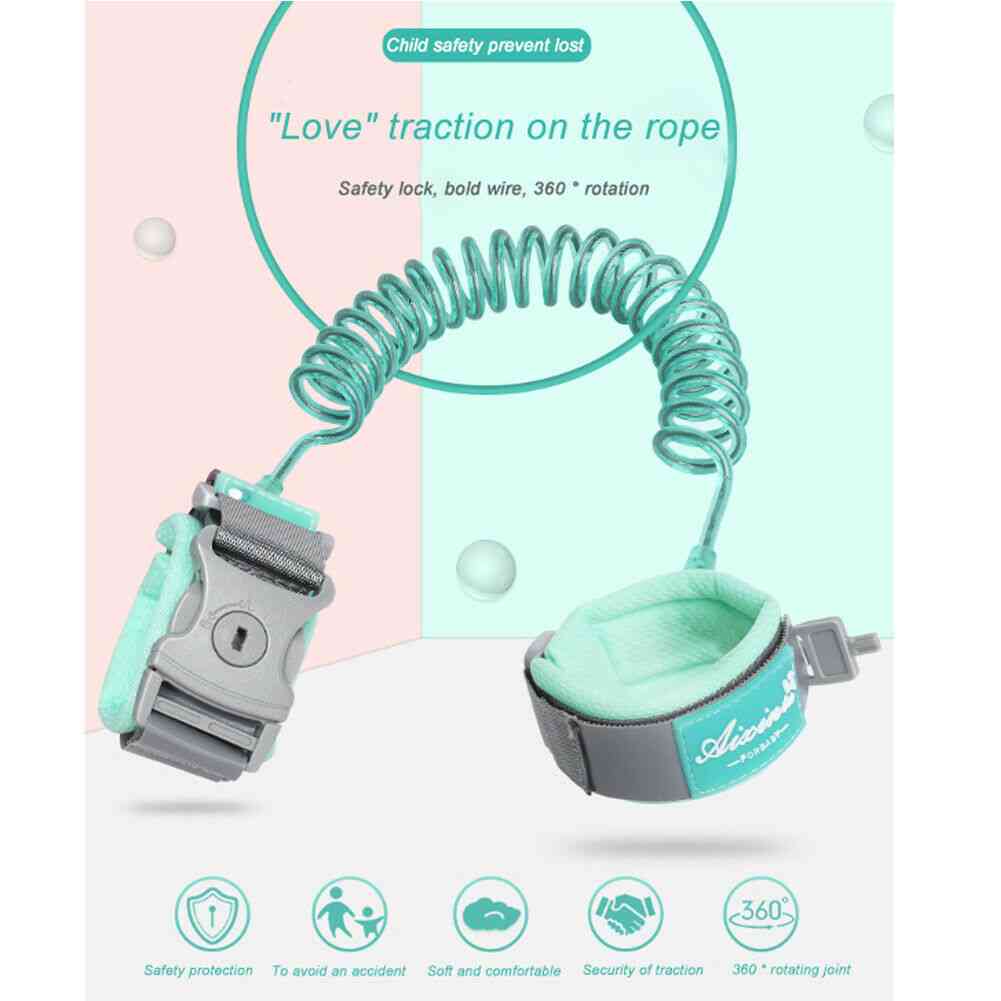 360 ° Anti-Lost-Handgelenk-Zugseil für Baby-Sicherheitsgurt-Leinenriemen