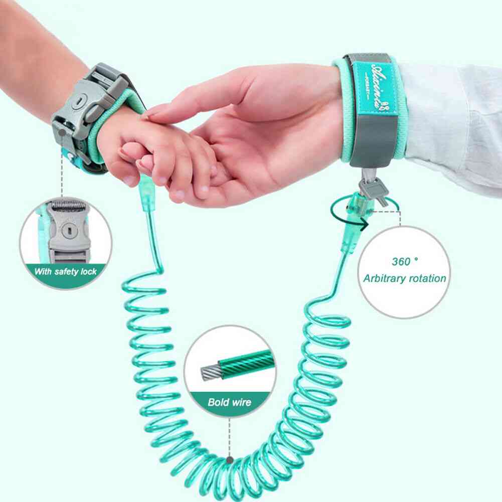 360° Anti-lost Wrist Link Traction Rope For Baby Safety Harness Leash Strap