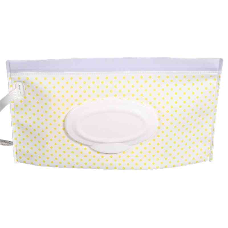 Milieuvriendelijke box voor babydoekjes, herbruikbare draagtas voor reinigingsdoekjes - mode-afdrukken draagbare babydoekjes opbergtas