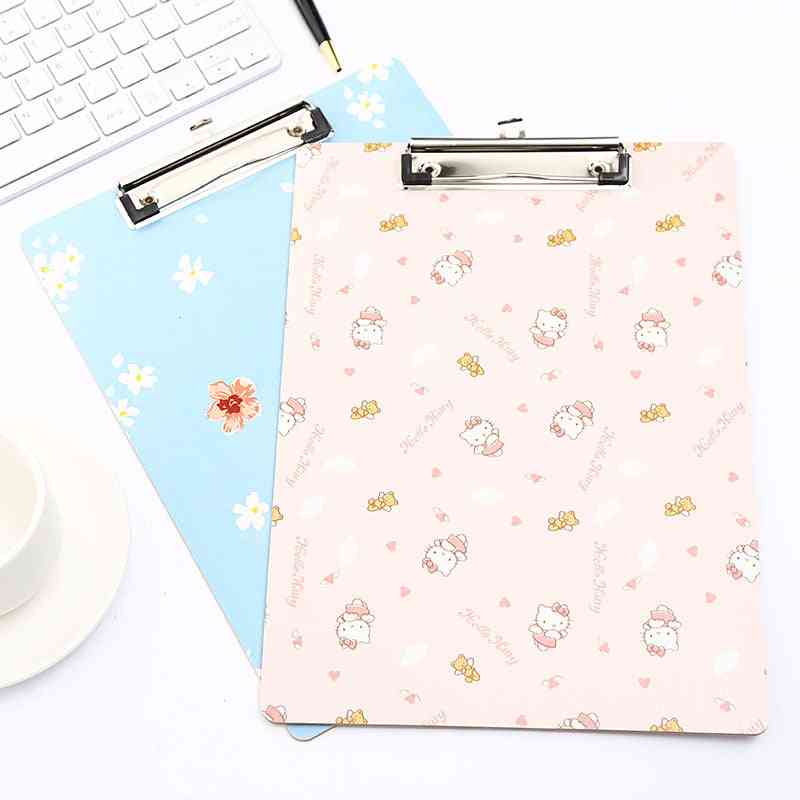 Cute Print Wooden Handwrting Clip Board For A4 Size Papers