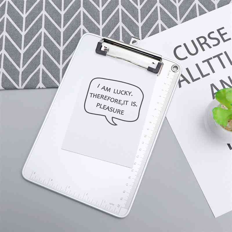 A5 Aluminum Alloy Clip Board For Daily/office/school Use