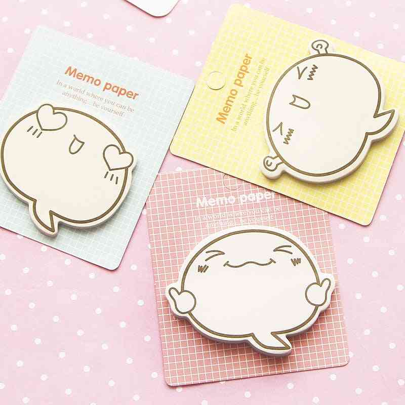 Cute Face Memo Sticky Notes