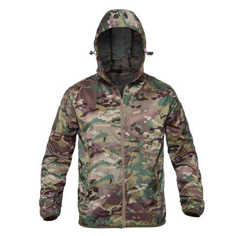 Heren militair camouflage fleece jack - tactische windjack jassen - a / s