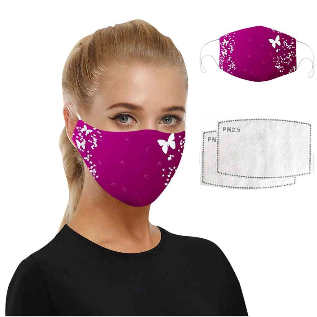 Washable Printed Pm2.5 Unisex Face Mask With 7 Layers Of Protection