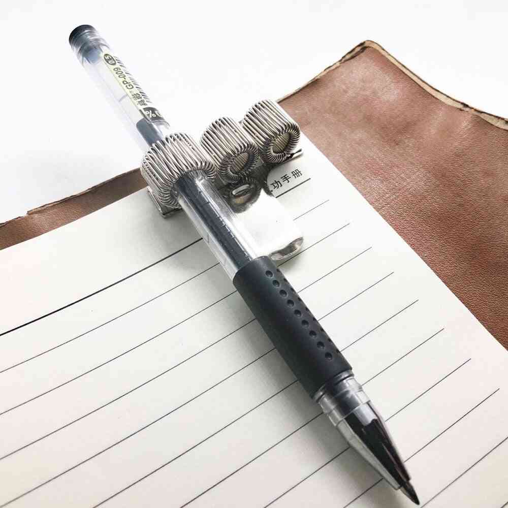 Creative Triple And Single Hole Metal Pen Holder