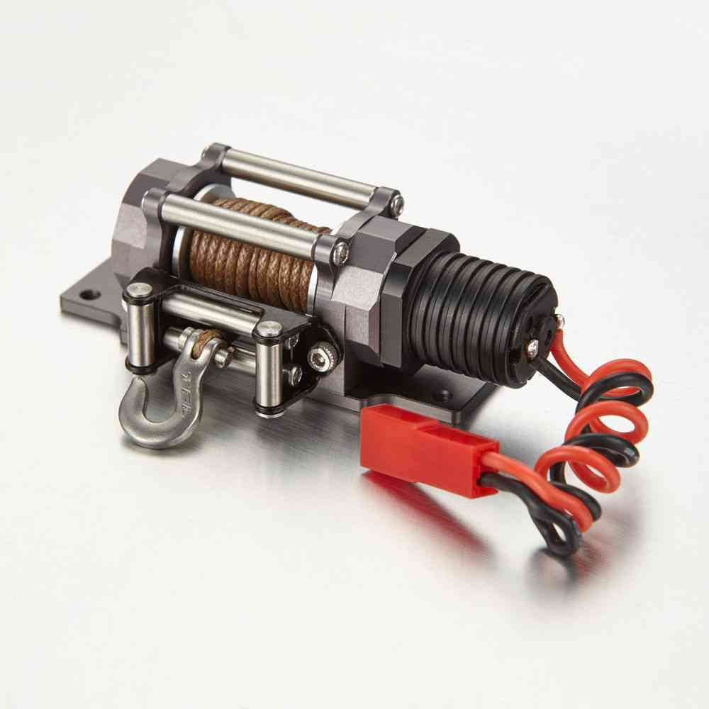 Full Metal Scale Electric Winch With Single Motor For Rc Crawler Truck