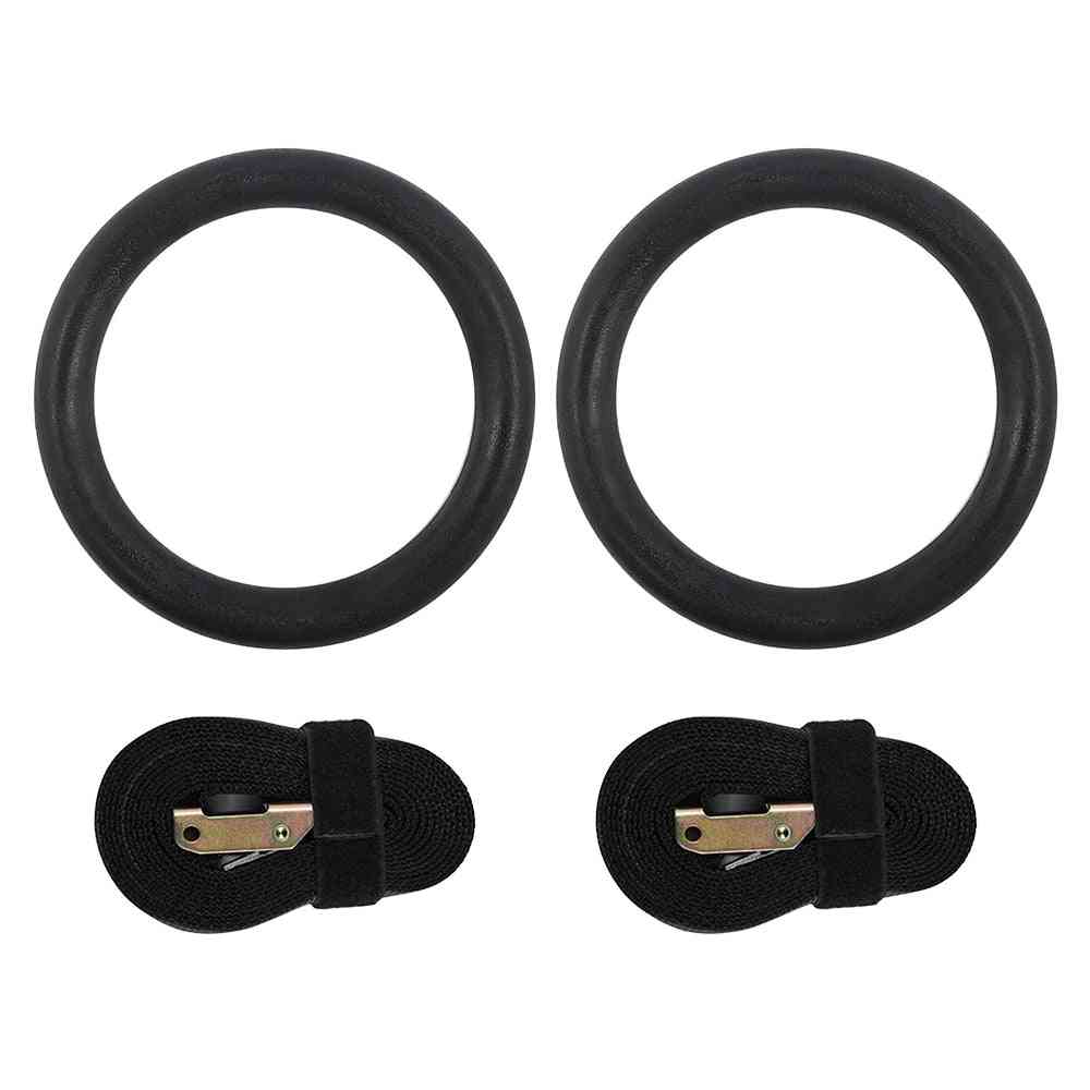 2pc/4pc Birch Wooden Exercise Fitness Gymnastic Rings