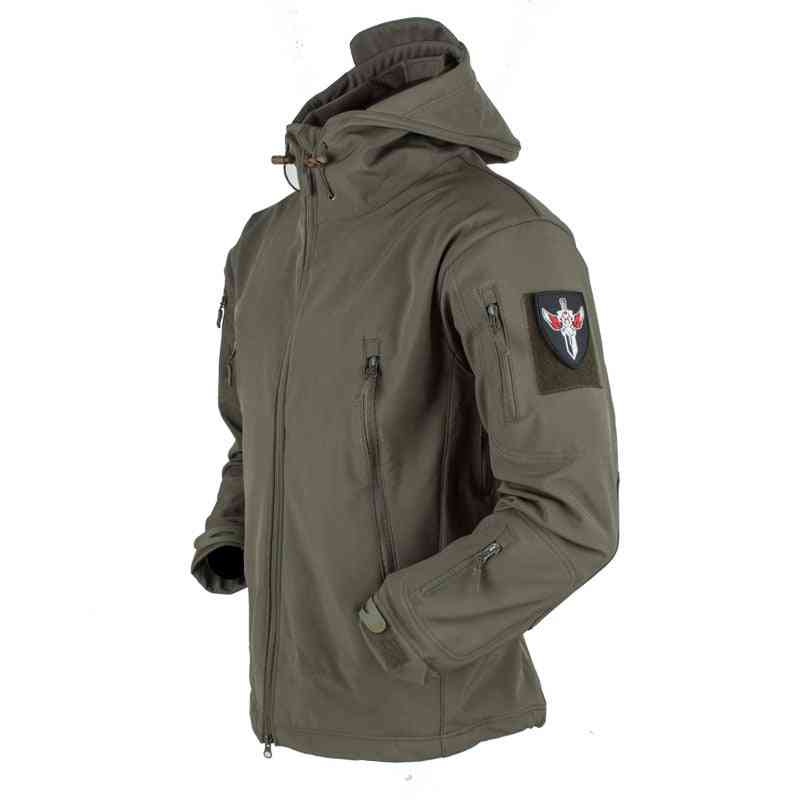Army Shark Skin Soft Shell Clothes, Tactical Windproof Waterproof Jacket
