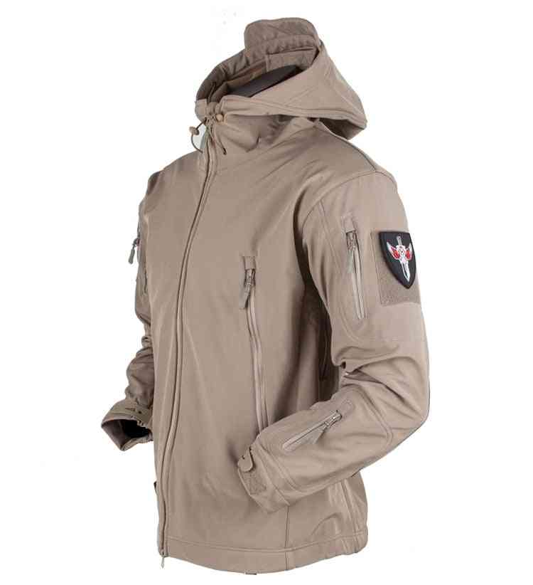 Army Shark Skin Soft Shell Clothes, Tactical Windproof Waterproof Jacket